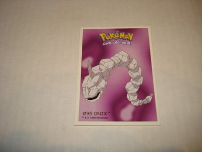 Pokemon Trading Card 1999 von Dunkin Boomer #95 Onix