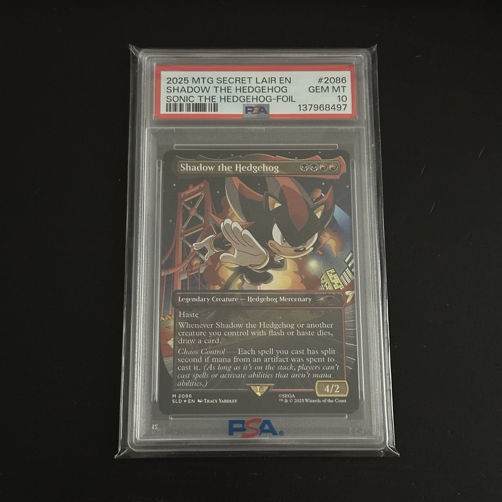 2025 Magic the Gathering Secret Lair Shadow Hedgehog Foil #2086 PSA 10 Gem Mint