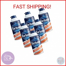 Barbasol Sensitive Skin Thick and Rich Shaving Cream for Men, 10 oz., Pack of 6