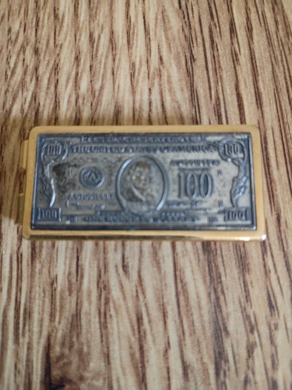 Vintage Benjamin Franklin 100 Dollar Bill Money Clip 