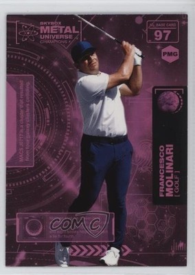 2021 Skybox Metal Universe Champions 37/75 Francesco Molinari #97 Rookie RC pi4