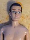 Vintage 1961 Flocked Hair Ken Barbie Doll #750 Brunette Nude