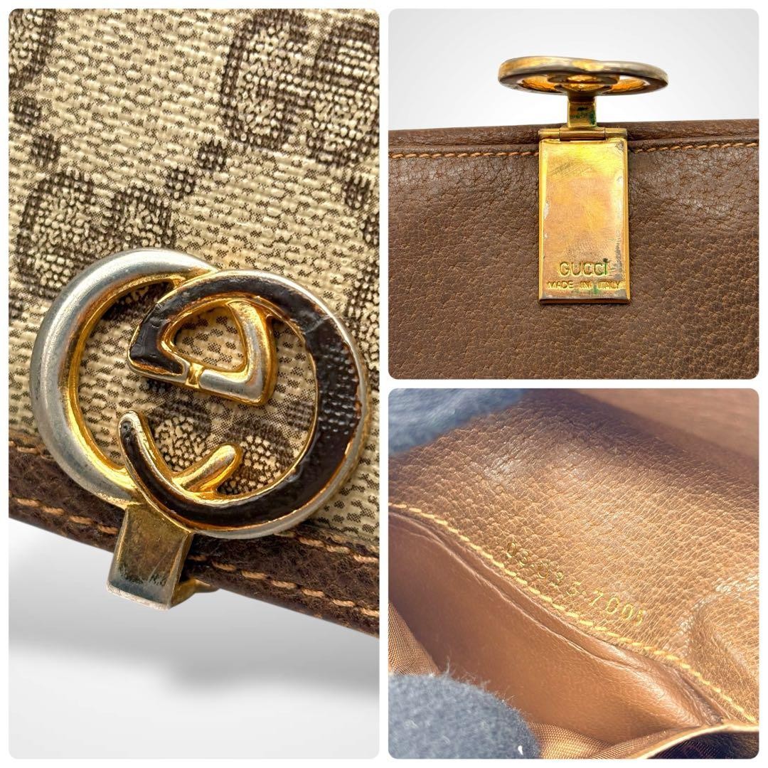 Gucci Wallet GG Pattern Interlocking Compact 12cm… - image 10