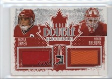 2011 ITG Canadiana Double Memorabilia Silver /90 Angela James Manon Rheaume 0dk