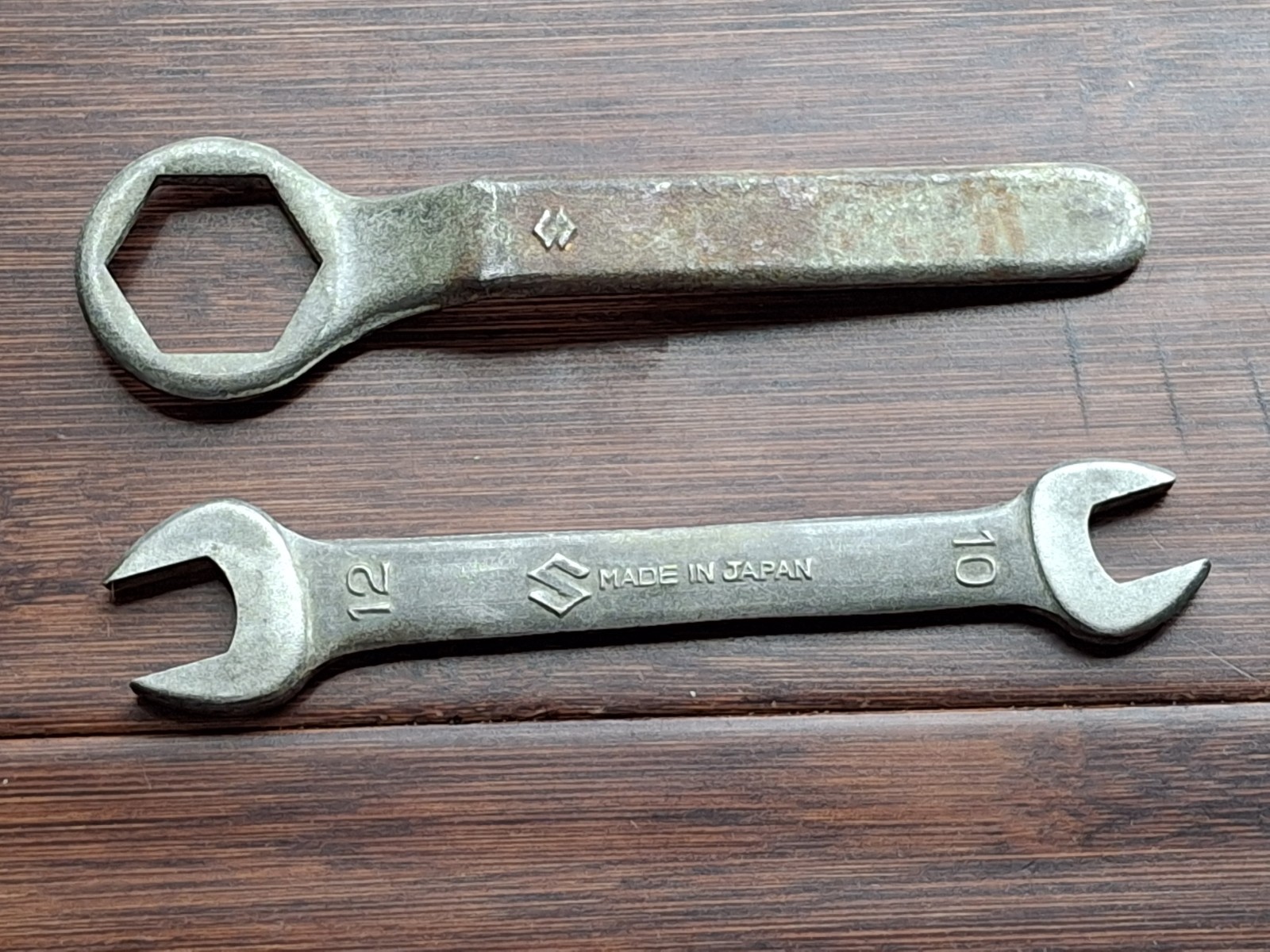 1973 Suzuki TM 75 Spark Plug Wrench & RK 10mm / 12mm Wrench Made In Japan