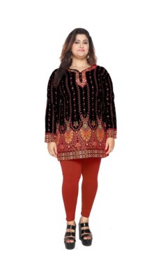 UK-LAGER   ÜBERGRÖSSEN Kurta ethnisches Kurti Tunika-Shirtkleid für Damen eplus111B