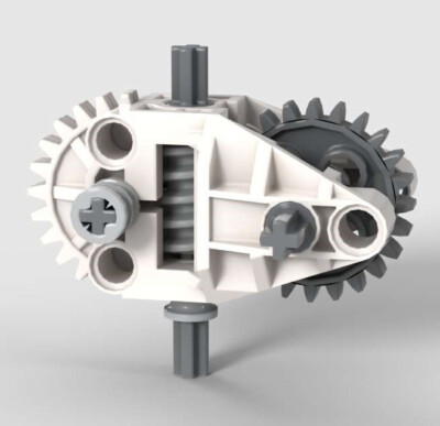 LEGO Collectible GEARBOX   (technic,worn,gear,speed,reducer,car,truck,machine)
