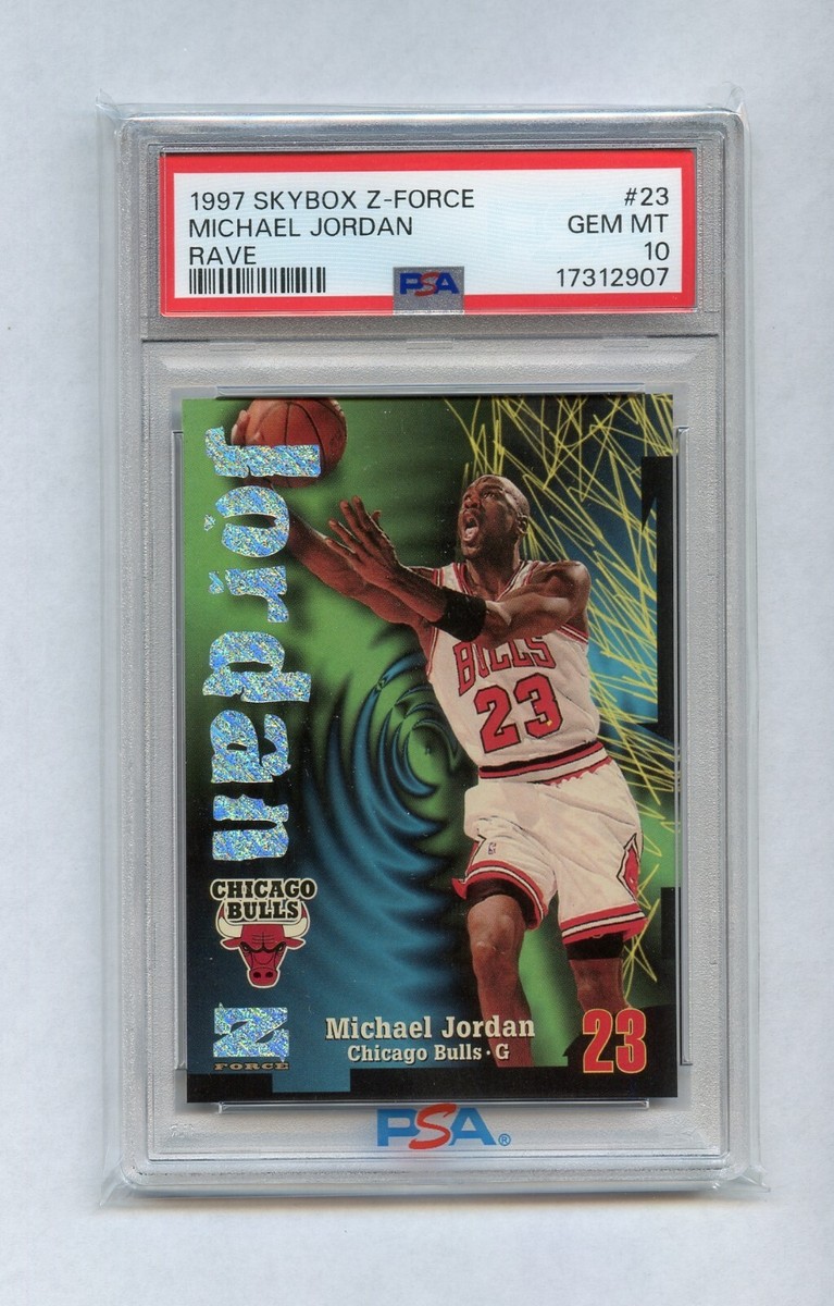 MICHAEL JORDAN 1997 SKYBOX #23 Z-FORCE Rave /399 PSA 10 pop MICHAEL JORDAN 1997 SKYBOX #23 Z-FORCE Rave /399 PSA 10 pop