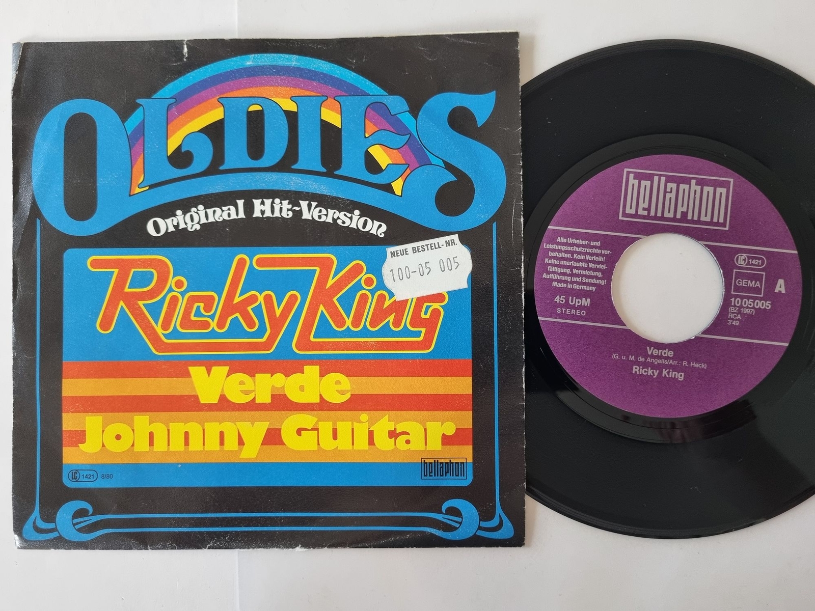 Ricky King - Verde/ Johnny Guitar 7'' Vinyl Germany