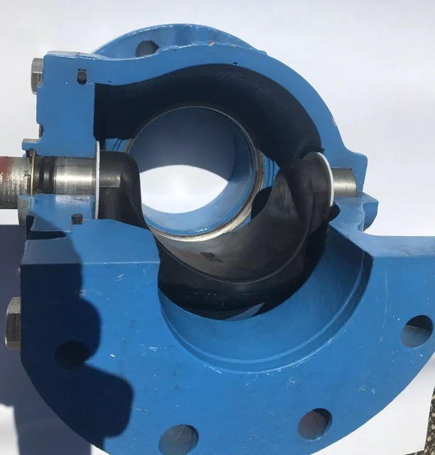 Milliken Valve Henry Pratt 4” 20LB Aluminum Eccentric Plug Valve Cut