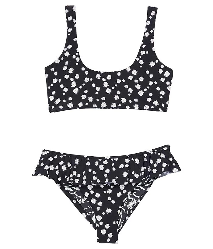 Maaji L105144 Niñas Negro Floral Ditsy Margarita Vulcano Bikini Conjunto de Natación Talla 8 Foto 4 de 4