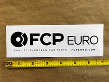 Fcp Euro Sticker Decal Whiteblack 7 X 2.25 New