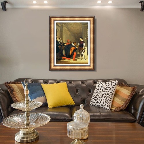 Framed Art Don Pedro de Toledo kissing the Sword of Henri IV in 1832 by Ingres - Picture 5 of 16