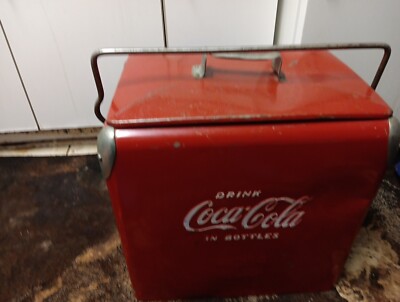 Vintage 1950s Coxa Cola Ice Hest With Bottle Opener And Drain Plug All Original