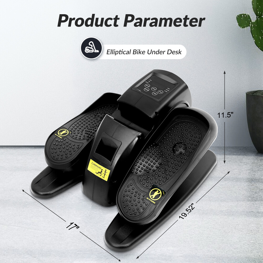 Desk Elliptical Trainer Machine Under Pedal Exerciser Sitting