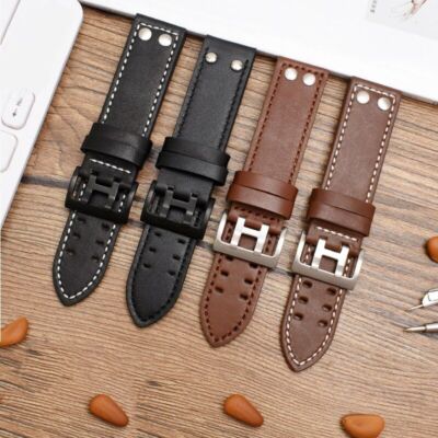 Echtleder-Uhrenarmband passend für Hamilton Khaki Aviation Field Series...