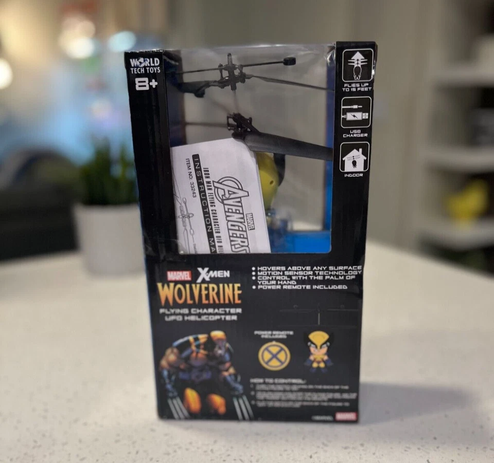 Marvel X-Men - Wolverine - Helicóptero OVNI Personaje Volador - 3.5" - Nuevo En Caja Foto 3 de 3