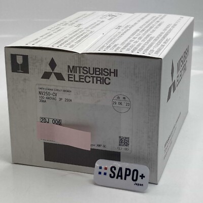 Mitsubishi Electric NV250-CV 3P 250A 100-440V 30MA 2023 Mitsubishi Electric NV250-CV 3P 250A 100-440V 30MA 2023