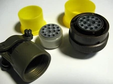 NEW Amphenol MS3116F14-15S Circular MIL-Spec Connector 14-15P, Gold Pins, Solder