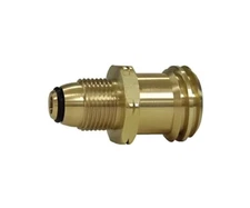 Marshall Brass QCC x POL Adapter 1-5/16" ACME LP Gas Fitting M. POL