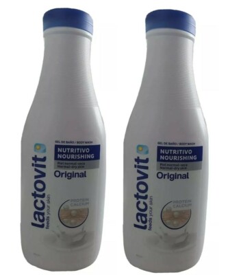(20.3 fl. oz. 2 Bottles) LACTOVIT BODY WASH ORIGINAL PROTECTIVE FEEDS NOURISHING