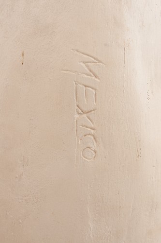 Madonna in gesso con bambino Messico gesso colorato 19" (N2L) Maria Sacro Cuore - Foto 8 di 10