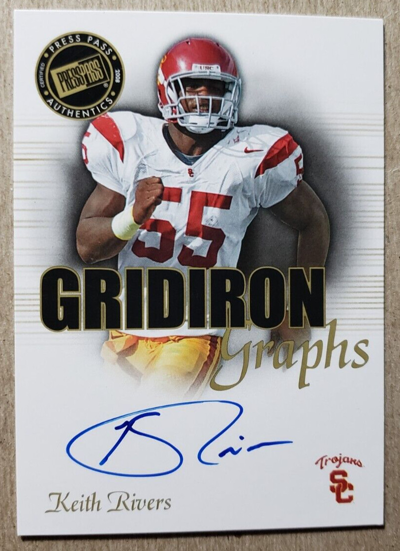 Keith Rivers Press Pass Se Gridiron Graphs #GGKR Base