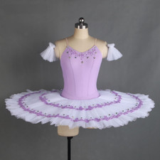 Lilac Professional Tutu Girls Ballet Dance Tutu Solo Dance Ballerina Dresses