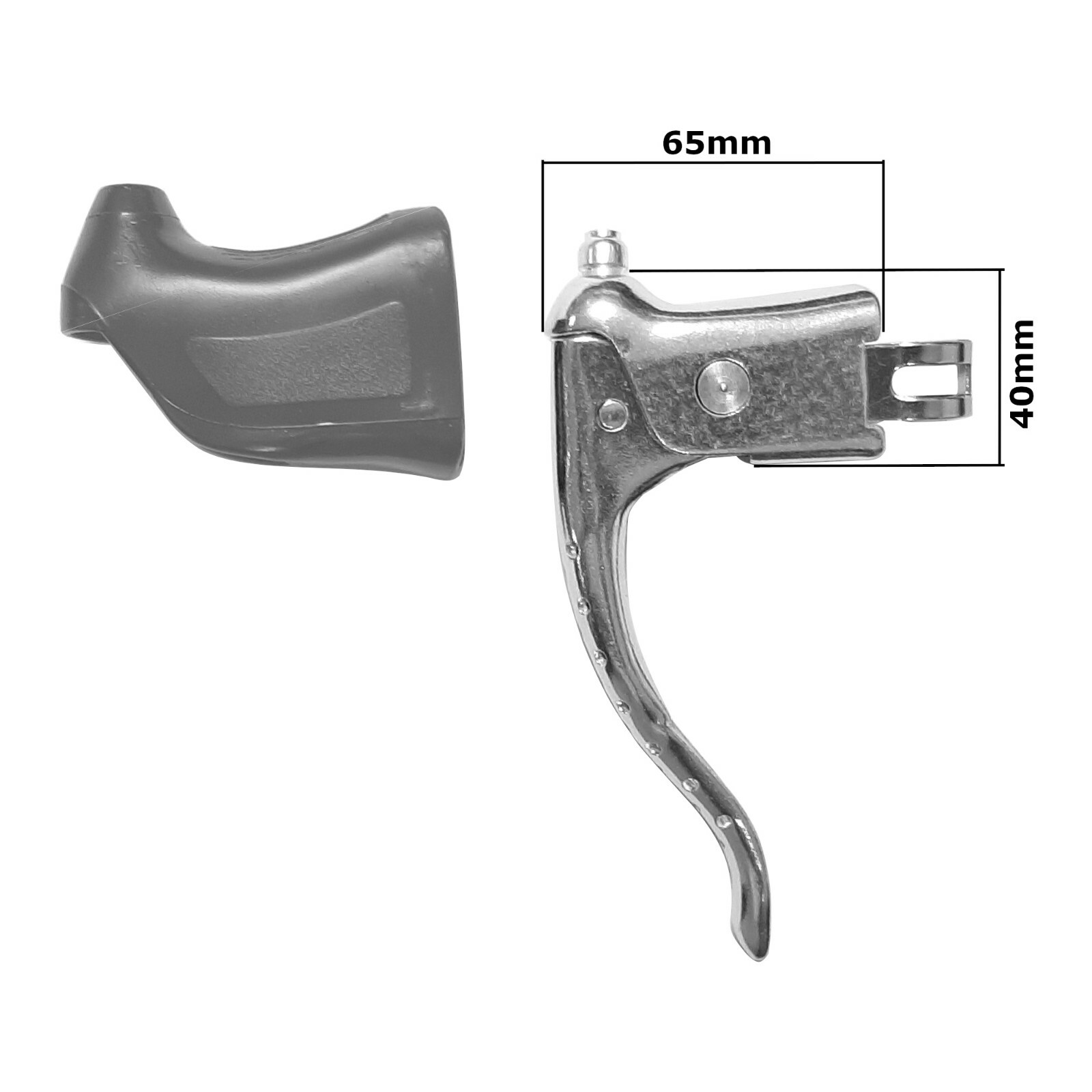 BRAKE LEVER HOODS BIKE VINTAGE PAIR BLACK ROAD FITS MAFAC CAMPAGNOLO