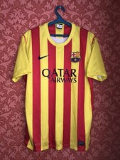 Rare FC Barcelona 2013-2014 Away Football Jersey Size L Nike Mens
