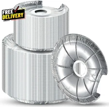 60 Pieces Electric Stove Burner Covers Disposable Aluminum Foil Drip Pan Liners