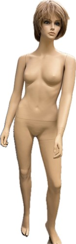 PP Realistic Display Head Turns Dress Form With Base Female Mannequin Full Body 03 Mjw