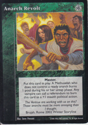 Anarch Revolt VTES CCG - choose your version
