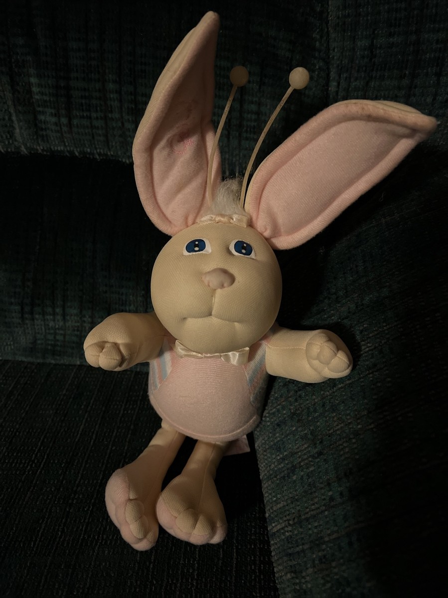 Vintage 1985 Cabbage Patch Kids Pink Bunny Bee Plush Xavier