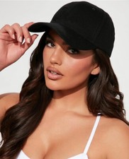 Baseball Cap Hair Long 24" Extension women wavy dark brown adjustable hat girl