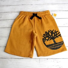 Timberland Boy's Athletic Sweat Shorts Youth Size S 8 Brown Black Pull On