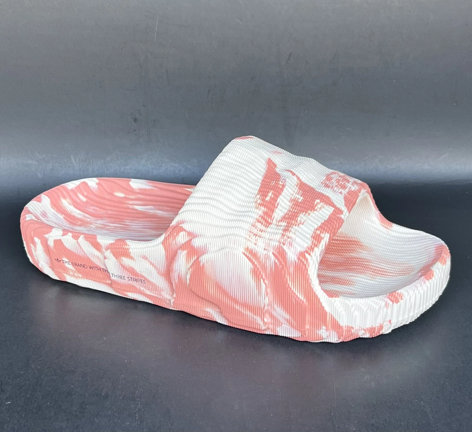 Adidas Adilette 22 Sandali Uomo Rosso Avorio 8 US Uomo Taglia Nuovi con scatola