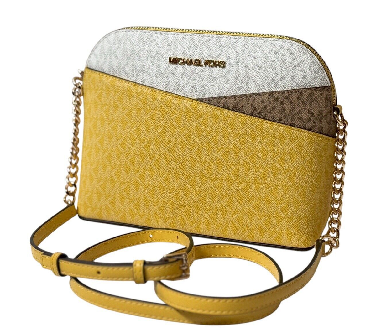 MICHAEL KORS JET SET TRAVEL DOME SHOULDER CROSSBODY BAG