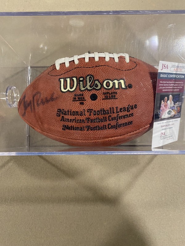 Jerry Rice SF 49ers Autographed Wilson Official NFL Football W/case JSA Cert.