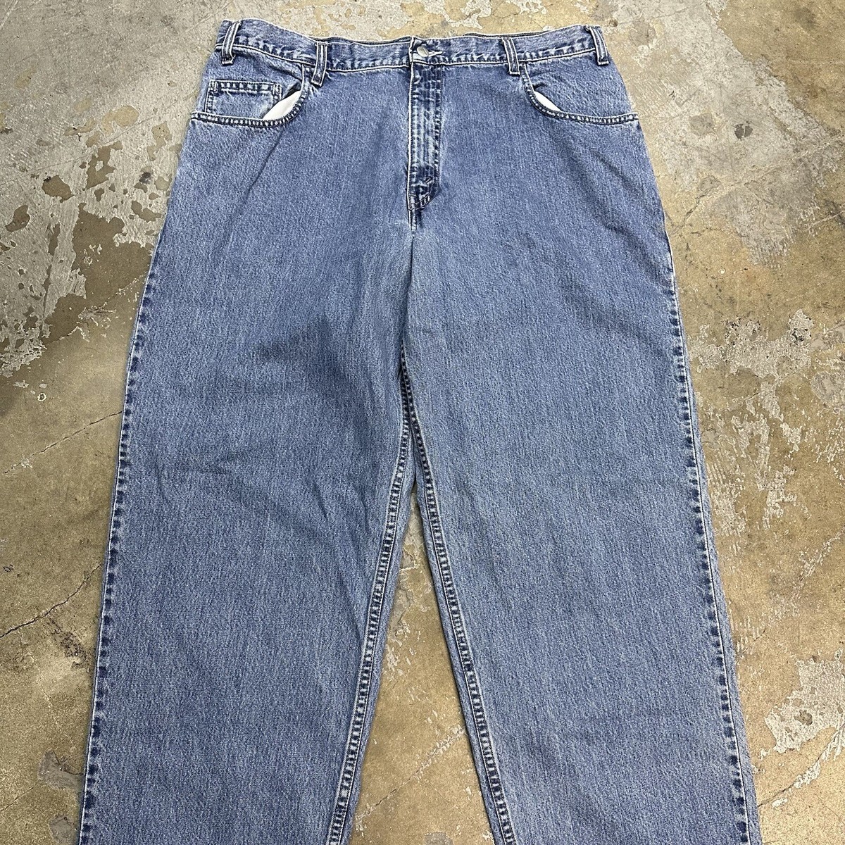 Vintage Y2K Levi's Silvertab Baggy Denim Jeans 38x34 Skater Grunge