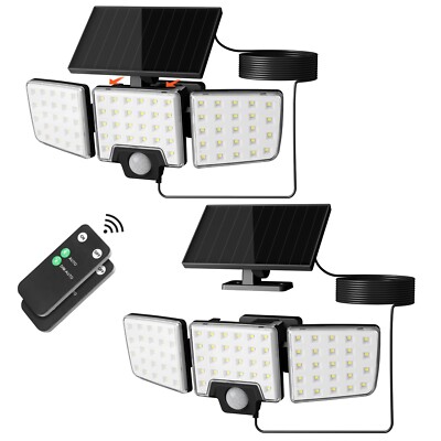 Lepro Solar Security Lights - Outdoor Motion Sensor, 2 in 1 Remote Control, I...