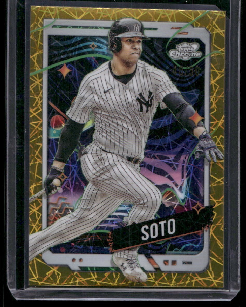 2024 Topps Chrome Cosmic Juan Soto /50  Gold Interstellar Refractor