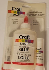 Craft Smart Glue Set Including 2 Glue Sticks & ALL Purpose Glue (NEW)
