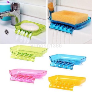 Home Soap Holder Container Soap Dishes Soap Box Drain Kitchen Sink