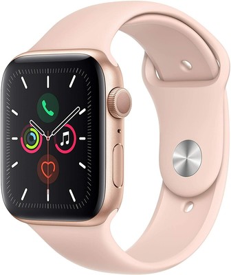 Apple Watch Series 5 40mm GPS Aluminum Gold w/ Pink Sand Sport Band - MWV72LL/A 190199266285 | eBay
