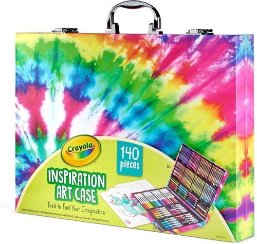 Travel-Friendly Art Supplies - 140-Piece Kids Tie-Dye Drawing Case for Ages 5-7 - Picture 8 of 9