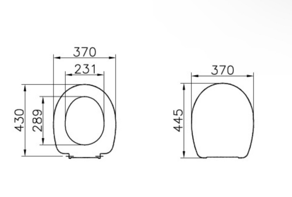Vitra Opal Arkitekt Toilet WC Seat Standard Close 23003001 eBay