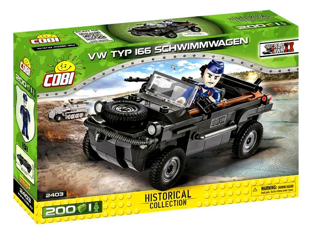 Военный комплект COBI 2403 VW typ 166 Schwimmwagen 5990₽