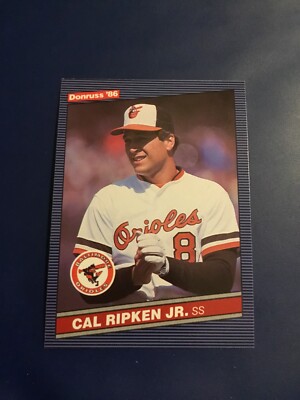 1986 Donruss # 210 CAL RIPKEN JR Baltimore Orioles Super Star Nice !