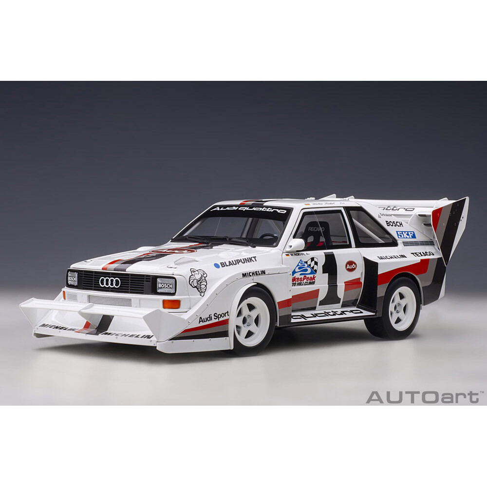 AUTOart - 1:18 Audi Sport Quattro S1 Pikes Peak 1987 #1 | eBay